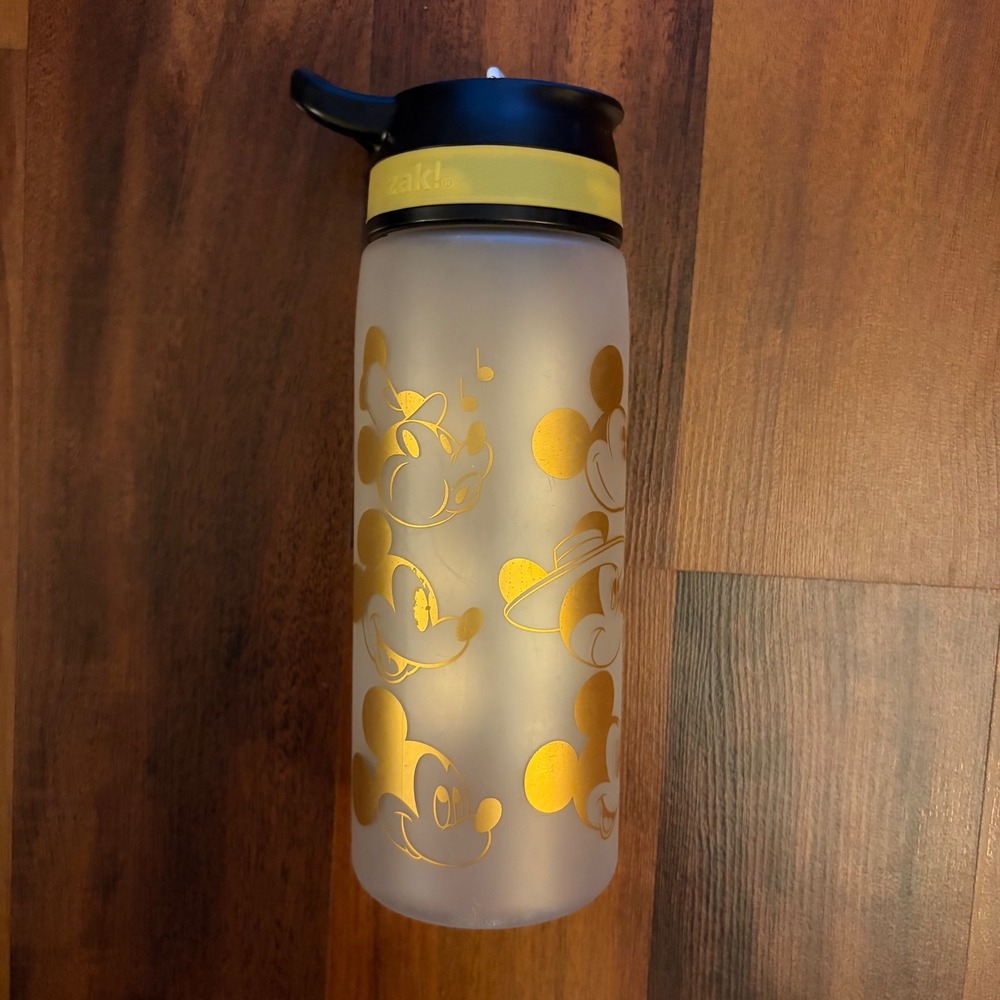 Zak Designs 90 Years of Mickey Mouse True Original Frosted Water Bottle NO STRAW - Picture 3 of 6
